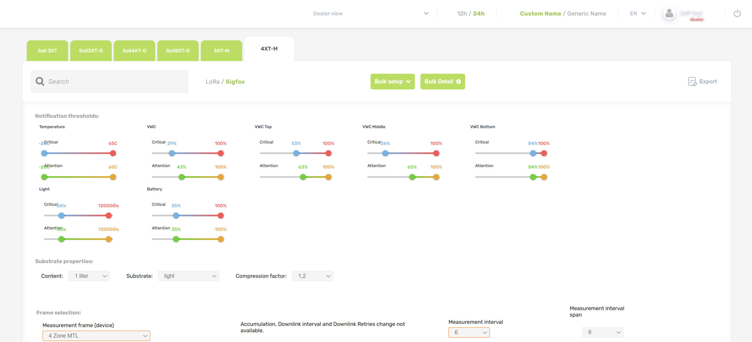 MyTentacles dashboard Bulk Set-up